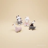New plush rabbit DIY clothing accessories, forest-style duck shoes, socks, hats, bags, gloves, scarves, decorative accessories Specification image